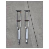 Adjustable Aluminum Crutches and Walker Set