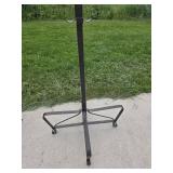Black Wrought Iron Bird Feeder/Basket Holder with Scroll Design
