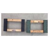 Pair of Wooden Furniture Dollies with Carpet Padding