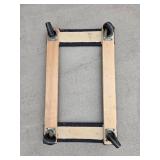 Pair of Wooden Furniture Dollies with Carpet Padding