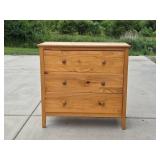 Three-Drawer Wooden Dresser