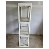 Used White Plastic Shelving Unit