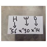 Used White Plastic Shelving Unit