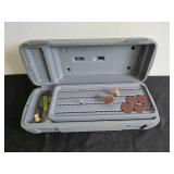 Hexagonal Wooden Frame Mirror, Jaccard Pig Tail Food Flipper, and Small Dremel Set