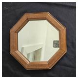 Hexagonal Wooden Frame Mirror, Jaccard Pig Tail Food Flipper, and Small Dremel Set