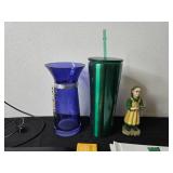 Mixed Household and Office Items with Book and Decorative Pieces