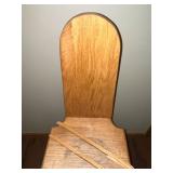 Dual-Use Wooden Chair and Step Ladder