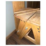 Dual-Use Wooden Chair and Step Ladder