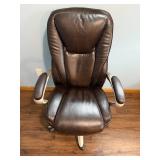 Serta Leather Executive Office Chair with Adjustable Armrests