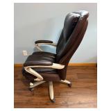 Serta Leather Executive Office Chair with Adjustable Armrests