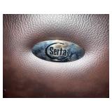 Serta Leather Executive Office Chair with Adjustable Armrests