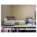 Shoe Organizer, Garment Bag & Assorted Household Supplies and Linens Collection - content quantities unverified