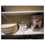 Hamilton Beach Wave Crusher Blender, Rival Crock-Pot, and American Harvest Dehydrator Set