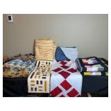 Assorted Handmade Quilts and Blanket Collection