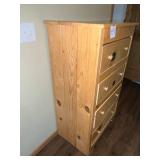 Wooden Dresser with Drawers and Natural Finish