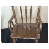 Set of 2 Vintage Wooden Chairs Inc Child