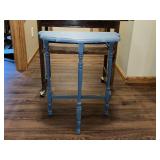 Vintage Wood Furniture: Serving Cart and Accent Table