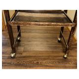 Vintage Wood Furniture: Serving Cart and Accent Table