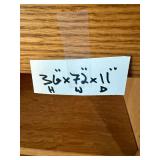 Solid Oak Bookshelf - contents not included