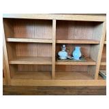 Solid Oak Bookshelf - contents not included