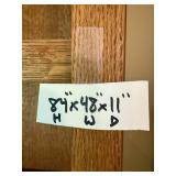 Tall Oak Wood Bookshelf - contents not included