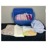 Large Collection of Assorted Bedding and Linens Various SZs Inc Queen