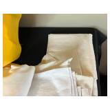 Collection of Quilting Batting and Fabric Offcuts