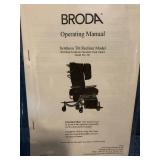 Broda Synthesis Tilt Recliner Model WC-19 with Operating Manual