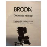 Broda Synthesis Tilt Recliner Model WC-19 with Operating Manual