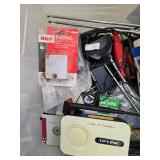 Assorted Box of Electronic Parts, Cables, and Accessories