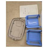 Collection of Various Storage Bins and Lids