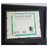 Midnight Valley Queen Size Sheet Set and Canvas Panels with Flower Painting