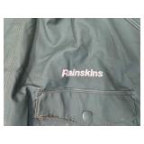Set of Green and Yellow Rain Gear by Rainskins and Coleman