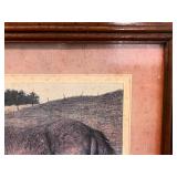 Framed Art Collection with Figurines and Seashell