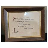 Framed Art Collection with Figurines and Seashell