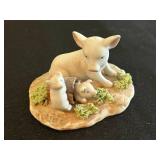 Framed Art Collection with Figurines and Seashell