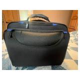 Assorted Clothing and Accessories with Suitcase and Bag and Wooden Coat/Clothes Rack!