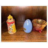Collection of Decorative Items Including Figurines, Depression & Carnival Glassware, and More