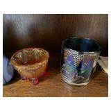 Collection of Decorative Items Including Figurines, Depression & Carnival Glassware, and More