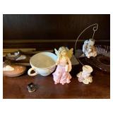 Collection of Decorative Items Including Figurines, Depression & Carnival Glassware, and More