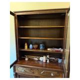 Antique Wooden Display Cabinet with Glass Doors (Display Cabinet Only)