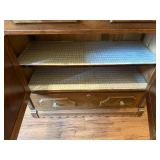 Antique Wooden Display Cabinet with Glass Doors (Display Cabinet Only)