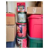 Assorted Holiday Decorations and Christmas Ornaments