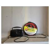 GE AM/FM Radio and Performax 6 Gauge Booster Cables Set