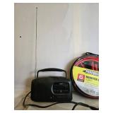 GE AM/FM Radio and Performax 6 Gauge Booster Cables Set