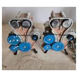 Decorative Engine Models, Glass Ornament, and Chain Set