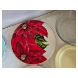 Collection of Assorted Decorative and Plain Plates with Bowls