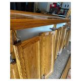 Used Wooden Kitchen Cabinet Set with Countertop