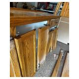 Used Wooden Kitchen Cabinet Set with Countertop