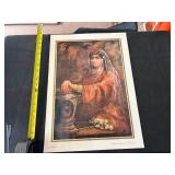 Collection of Egyptian Papyrus Paintings and Portrait Artwork